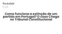 Como funciona a extinção de um partido em Portugal? O caso Chega no Tribunal Constitucional - Sociedade Civil