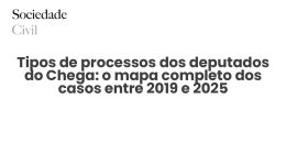Tipos de processos dos deputados do Chega: o mapa completo dos casos entre 2019 e 2025 - Sociedade Civil