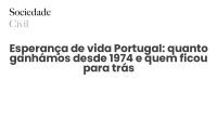 Esperança de vida Portugal: quanto ganhámos desde 1974 e quem ficou para trás - Sociedade Civil