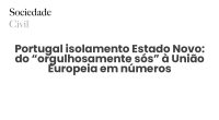 Portugal isolamento Estado Novo: do “orgulhosamente sós” à União Europeia em números - Sociedade Civil