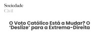 O Voto Católico Está a Mudar? O ‘Deslize’ para a Extrema-Direita - Sociedade Civil