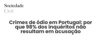 Crimes de ódio em Portugal: por que 98% dos inquéritos não resultam em acusação - Sociedade Civil