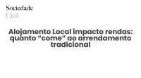 Alojamento Local impacto rendas: quanto “come” ao arrendamento tradicional - Sociedade Civil