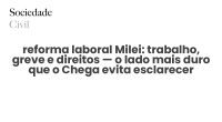 reforma laboral Milei: trabalho, greve e direitos — o lado mais duro que o Chega evita esclarecer - Sociedade Civil