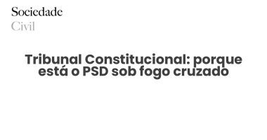 Tribunal Constitucional: porque está o PSD sob fogo cruzado - Sociedade Civil