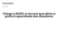 Chega e RGPD: a recusa que abriu a porta à opacidade dos doadores - Sociedade Civil