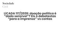 LiCADA 117/2026: doação política é “dado sensível”? Eis o debatestas “para a imprensa” vs contas oficiais: faltam €119 mil no Chega? - Sociedade Civil