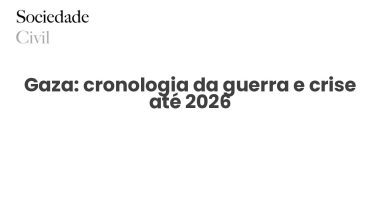 Gaza: cronologia da guerra e crise até 2026 - Sociedade Civil