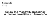 Follow the money: Moroccanoil, anúncios israelitas e a Eurovisão - Sociedade Civil