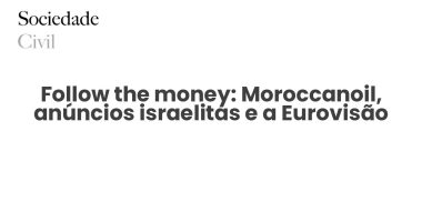 Follow the money: Moroccanoil, anúncios israelitas e a Eurovisão - Sociedade Civil