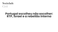 Portugal escolheu não escolher: RTP, Israel e a rebelião interna - Sociedade Civil