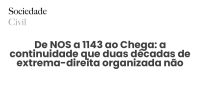De NOS a 1143 ao Chega: a continuidade que duas décadas de extrema-direita organizada não esconderam - Sociedade Civil