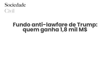 Fundo anti-lawfare de Trump: quem ganha 1,8 mil M$ - Sociedade Civil